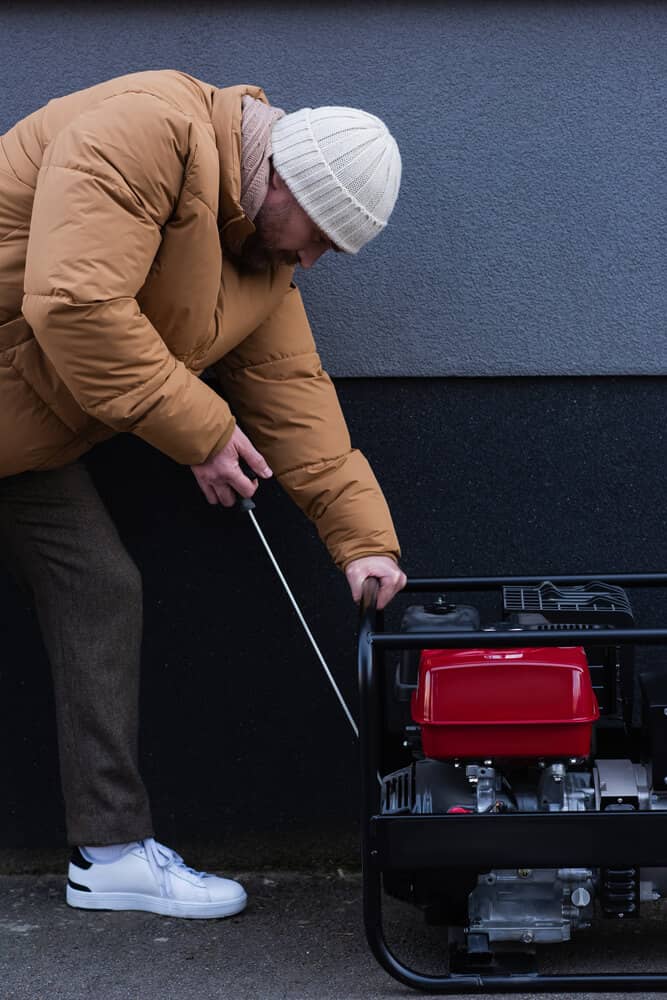 man with generator