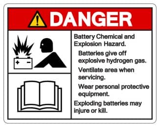 car battery warning